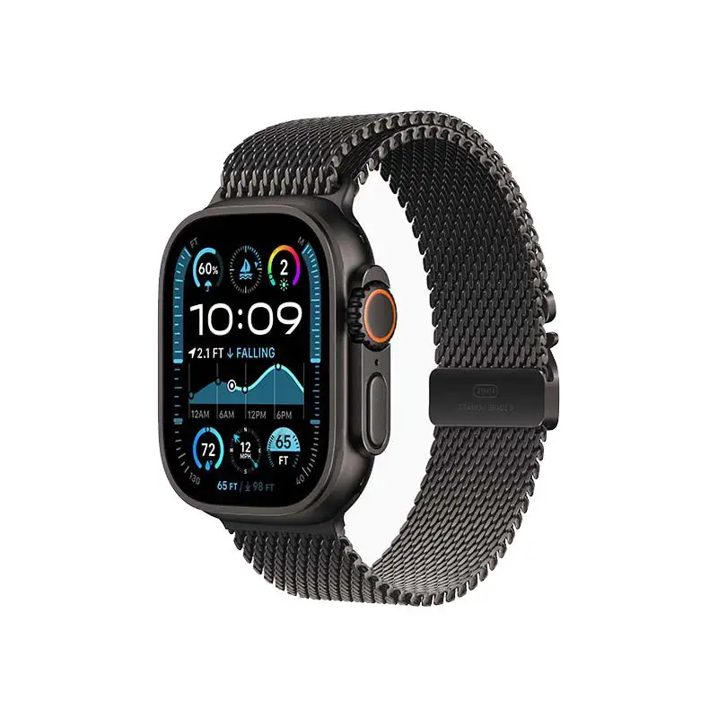 Apple Watch Ultra 2 49mm Black Titanium Case GPS + Cellular Milanese Loop